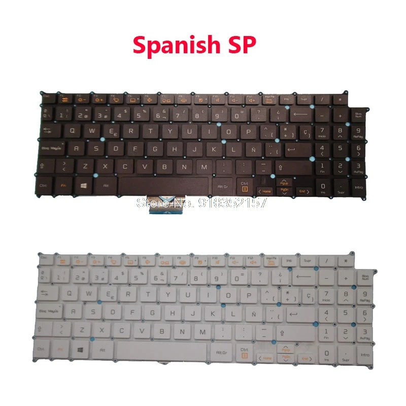 Spanish SP Keyboard For LG 15Z960 15Z975 15ZD960 15Z975-G 15ZD975 15ZD975-G LG15Z975 15Z960-G.AA12J Black/White New