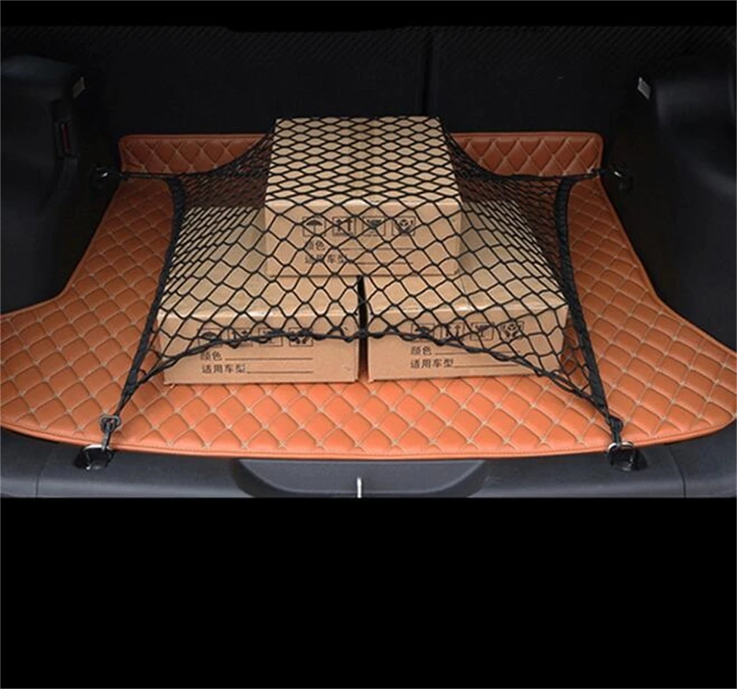 70x70cm Universal Car Nylon Elastic Mesh Trunk Cargo Net Storage Organizer Pocket For Car