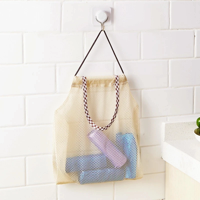 Mesh Shopping Bag Portable Reusable Grocery Supermarket Toys Fruit Vegetable Sundries Storage Pack Friendly Cotton Shopper Tote