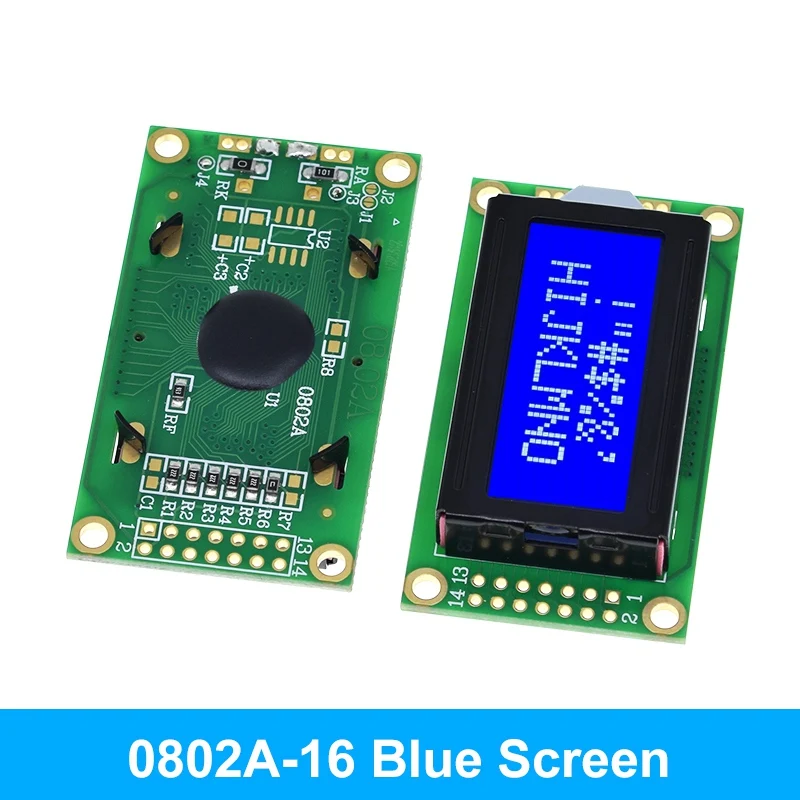 1/2/5 Stück TZT 8 x 2 LCD-Modul 0802 Zeichenanzeige Blau / Gelbgrün für Arduino – Detail 11