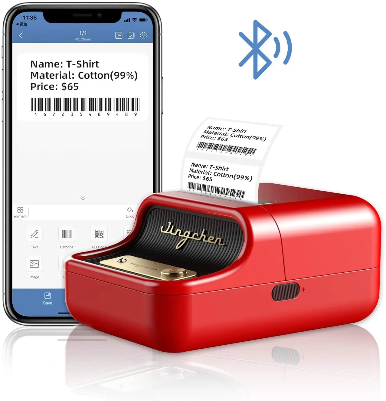 Niimbot B21 Label Printer portable thermal wireless bluetooth printer used for barcode clothing jewelry fooder Niimbot B1