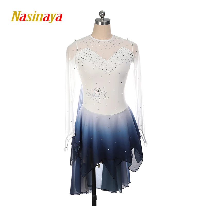 

Nasinaya Figure Skating Competition Women's Dress Children's Rhythmic Gymnastics Performance Ink Painting Shining Rhinestones