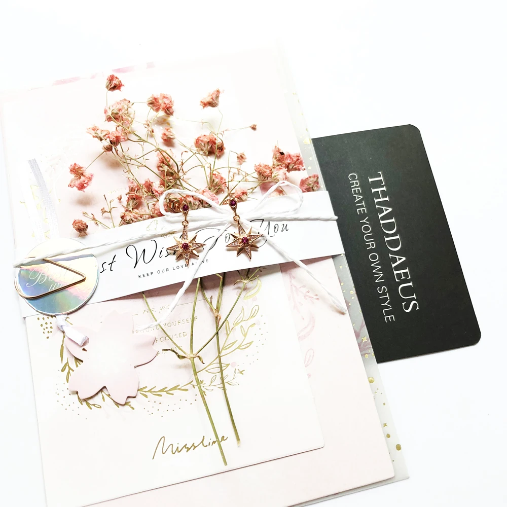 Ohrringe, zarter magischer Stern, rosa, Europa, modisch, verträumt, sieht Schmuck für Frauen, Sommer, neues Geschenk aus Sterlingsilber 925, Geschenk – Detail 6