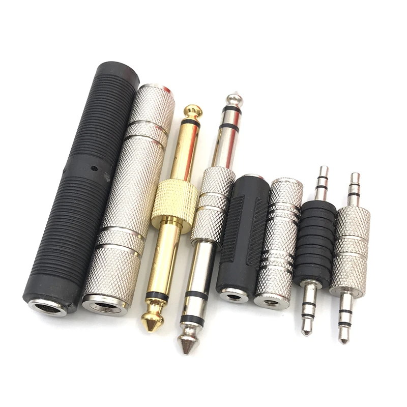 1pcs 6.5mm male to 6.5mm male Audio Stereo Jack 3.5 Female To Female Audio Jack Connector Adapter Converter for Speaker