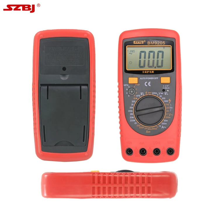 SZBJ BM9205 Relative value test manual range 1000V Digital Multimeter True RMS Multimeter