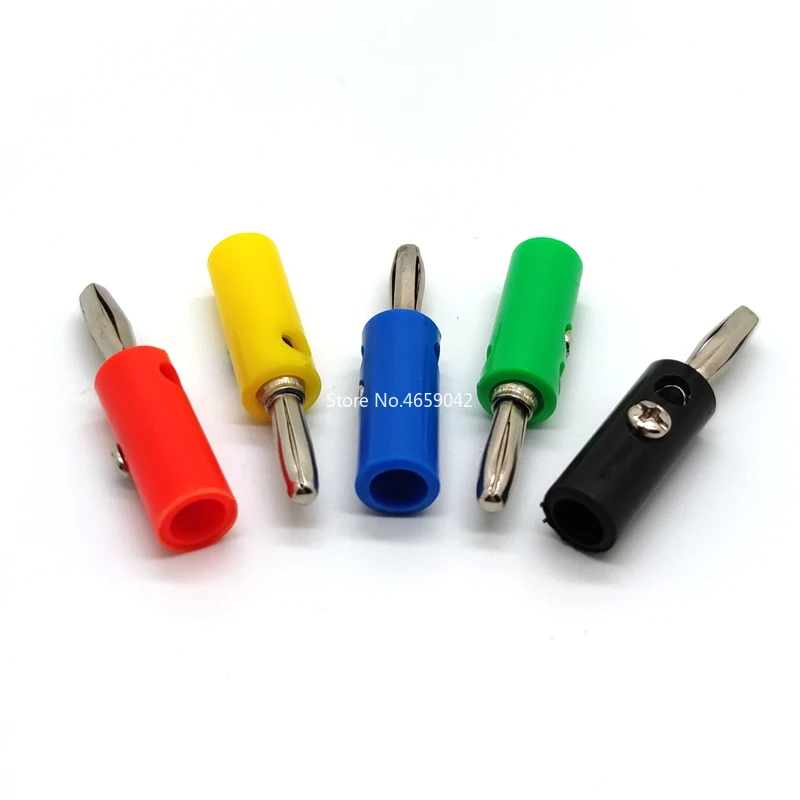 5 Pairs 4mm Banana Plug and Socket Kit Audio Speaker To Insert Connector DIY Model Parts
