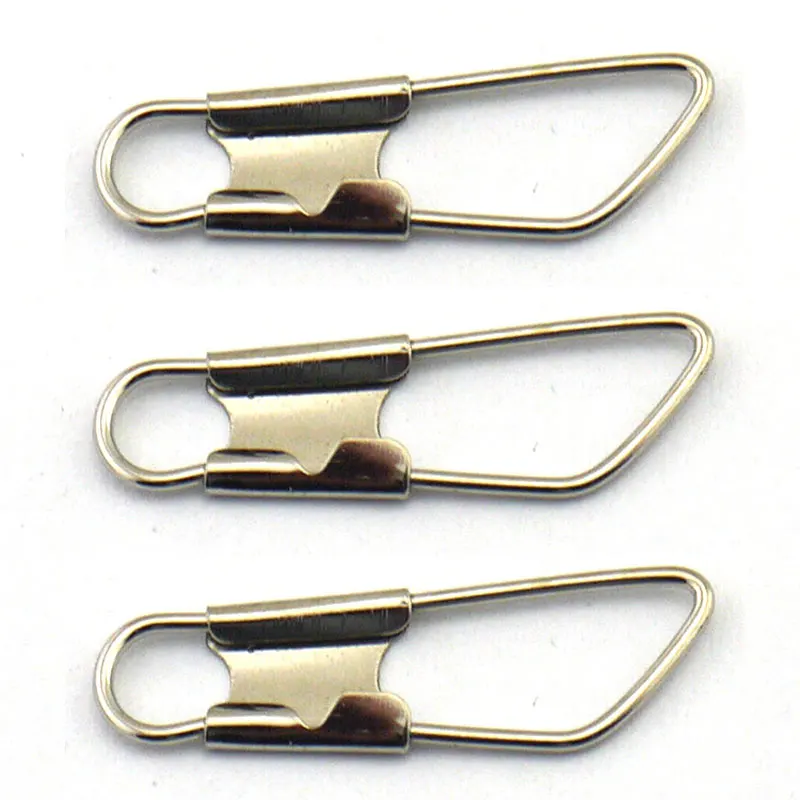 [50pcs] High Carbon Stainless Steel Safety Snaps Accessory Connector Lure Clip Snap Lock Fishing Accessories Size 00# To 6#