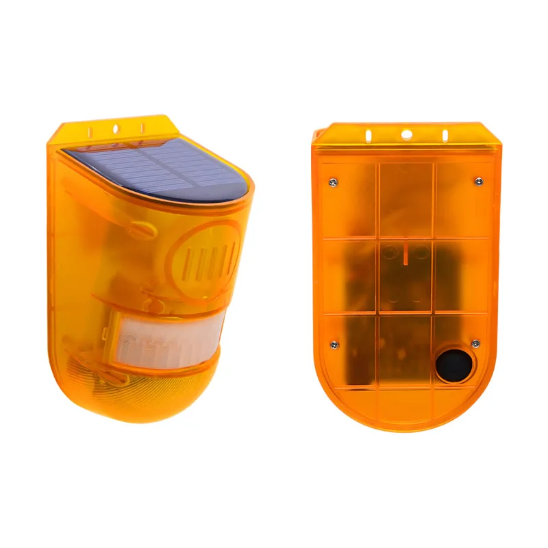 Nouvelle alarme solaire de capteur de mouvement infrarouge avec la lumière stroboscopique de sirène 