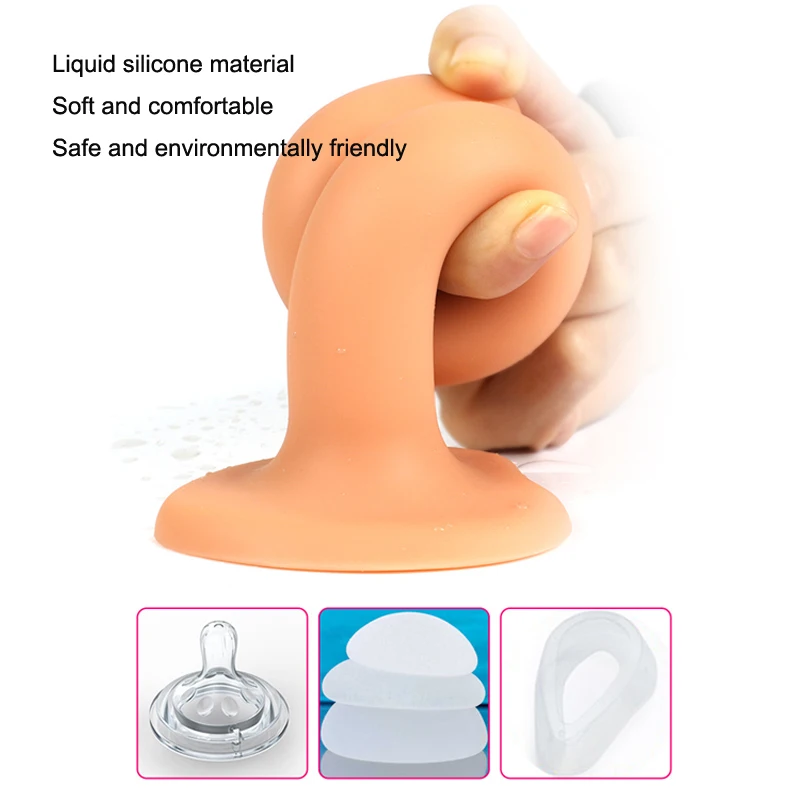 Consolador largo de silicona con ventosa para mujeres y hombres, Juguetes sexuales realistas, gran tapón Anal, Vaginal, punto G, masturbación