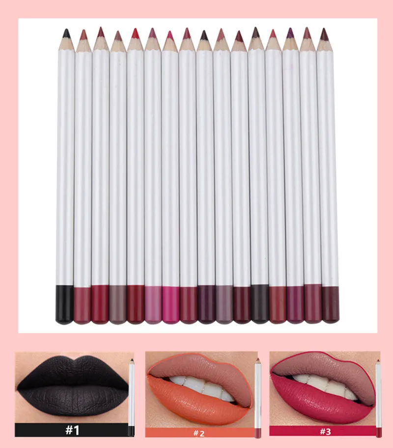 Lip Liner Wholesale No Brand Cosmetic Lip Liners Private Label Lipliner Waterproof 2.0MM Pencils Contour Makeup Lipstick Tool