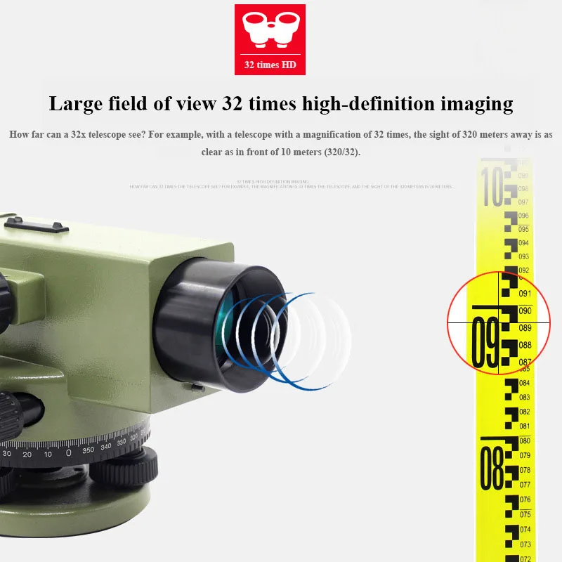 Professional Ds32h Level 32 Times High Precision Automatic Anping Waterproof Level Surveying And Mapping Measuring Instrument