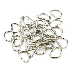 10Pcs Matal D Ring DIY Bag Parts Accessories D Jump Ring Snap Hook Trigger Lobster Clasps Clips