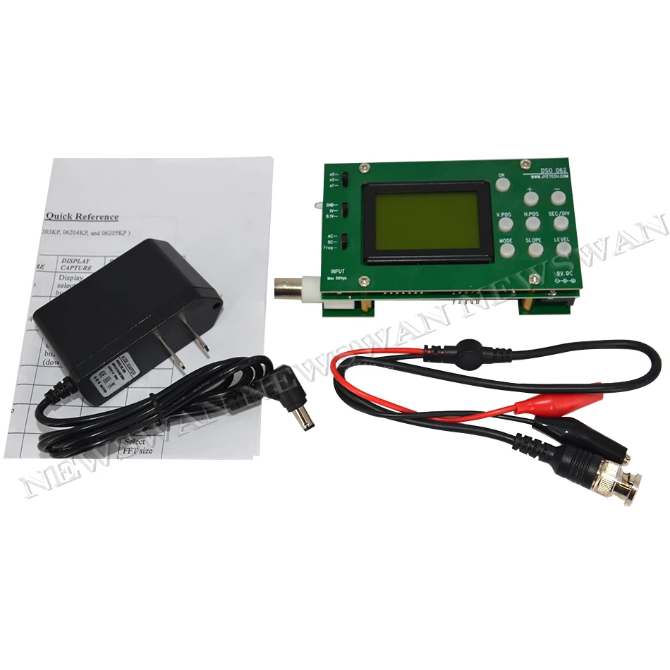 Hot Sale Mini LCD Digital Electronic Oscilloscope DIY Kit 1M Banwidth 2Msps Real-time Sampling Rate Oscilloscopes Instrument