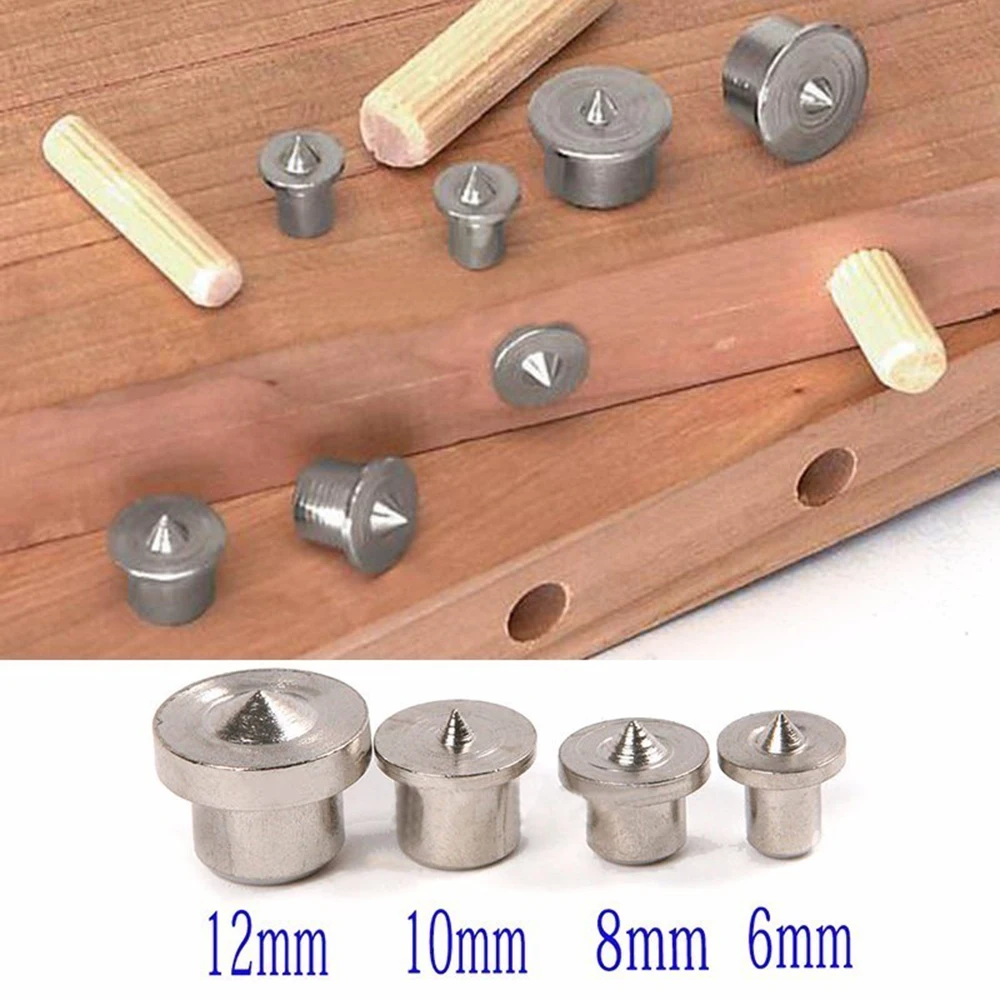 16Pcs Dowel Drill Centre Points Pin Wood 6 - 12mm Wood Timber Marker Hole Tenon Center Set Joint Alignment Pin Dowelling Hole