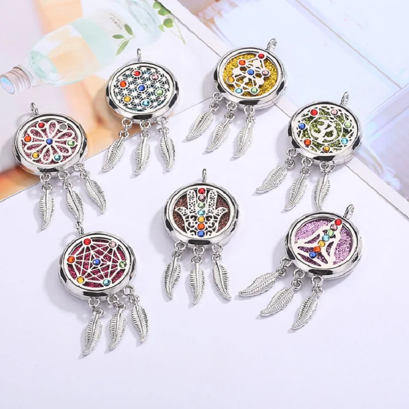 10pcs Stainless Steel Aromatherapy Oil Perfume Box Tassel Car Ornaments Wedding Xmas Baby Shower Party Birthday Gift Souvenirs