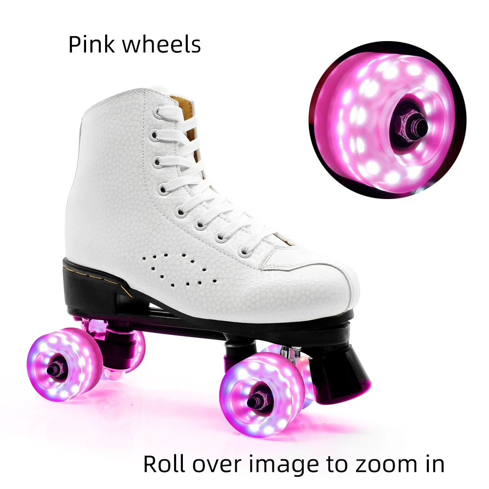 Double Row Roller Skate Luminous Wheel 6 Color Light Wheel Four-wheel Roller Skate Flash Wheel Roller Skate Accessories 82a