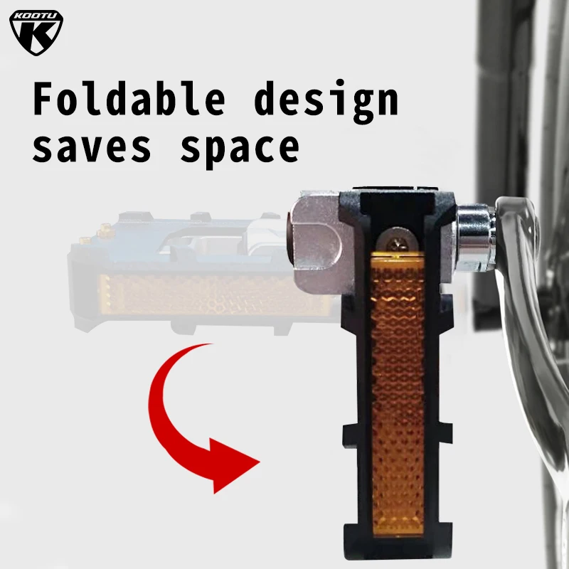 KOOTU Faltrad Pedale Anti-Skid Universal Pedale 9/16 Faltbare Pedal für Pendeln Fahrrad Mountainbike Faltrad Straße bike