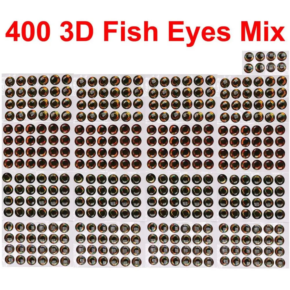 Ojos de pez epoxi 3D para streamer – material de atado - imagen 5