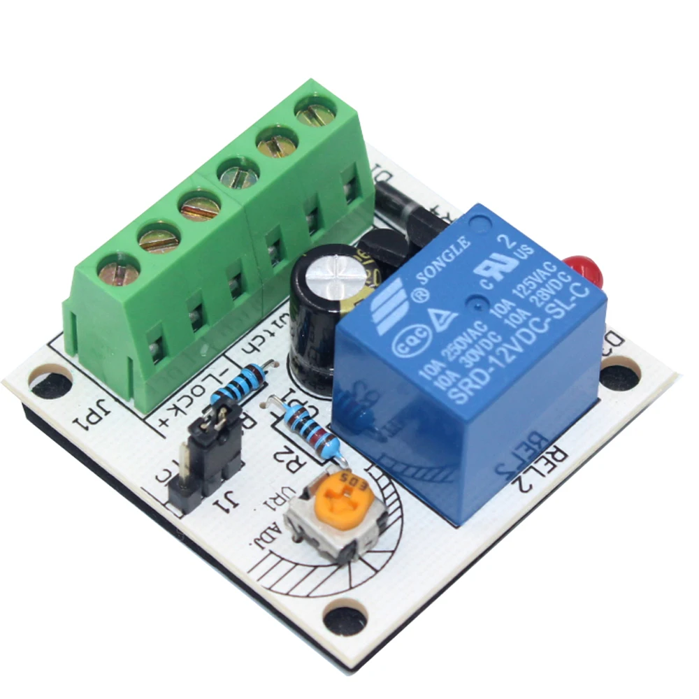 Power Supply Switch Electronic Door Lock Time Delay Module Electric Lock Power Board for Access Control