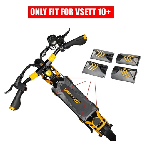 Imagen 2 del producto Cubierta lateral de cubierta Original VSETT para VSETT 10+, protector de plástico para patinete eléctrico, tapa de protección de luz de borde de tablero delantero y trasero
