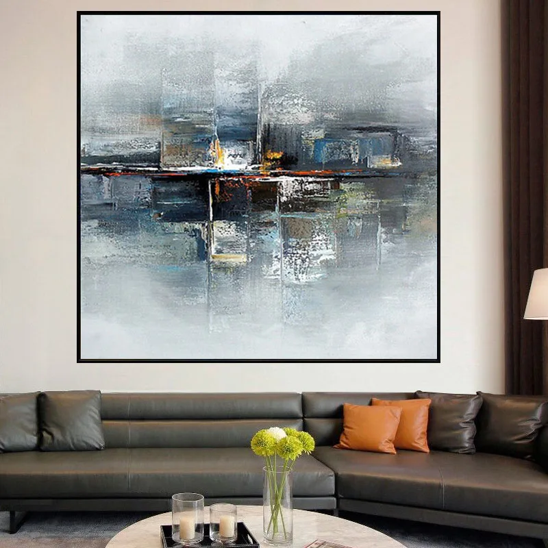 

100% Hand Painted Abstract Luxury Golden Black Oil Painting For Living Room Modern canvas Painting Wall Decor Picture Art mural