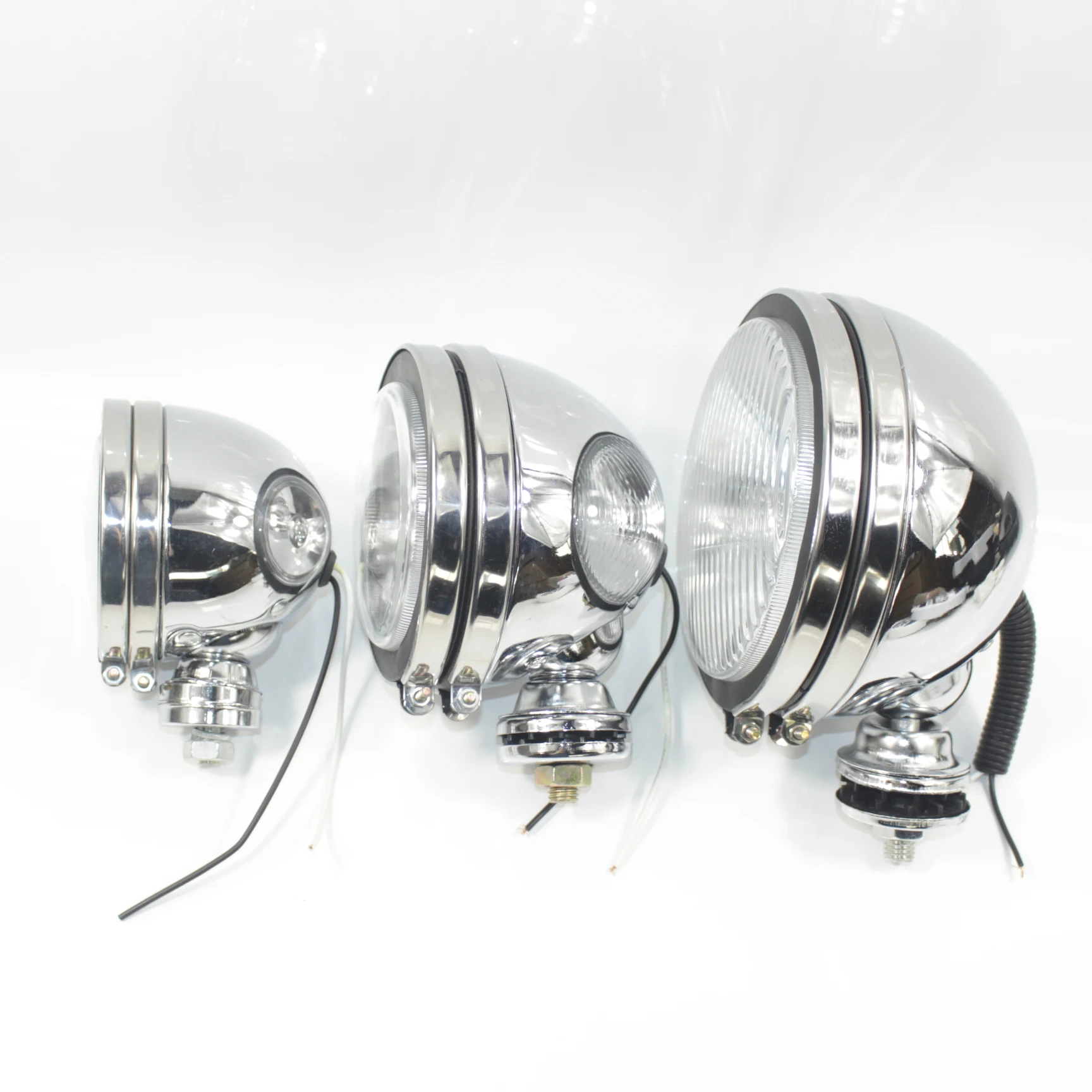 1× CHROME WHITE ANGEL EYE HALOGEN SPOT LIGHT FOG CAR SPOT LIGHTS 4x4 JEEP