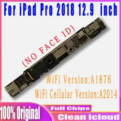 A1876 Wifi Motherboard A2014 Cellular SIM Mainboard Free iCloud For ipad Pro 12.9inch 2018 Logic board with full chip