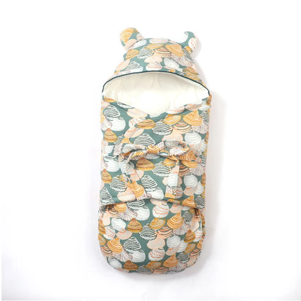 Bé Ấm Túi Ngủ Bé Sơ Sinh Kén Đầm Bọc Sách Bao Da Ốp Lưng Cotton Chăn Đầm Xe Đẩy Trẻ Em Bọc Sleepsack
