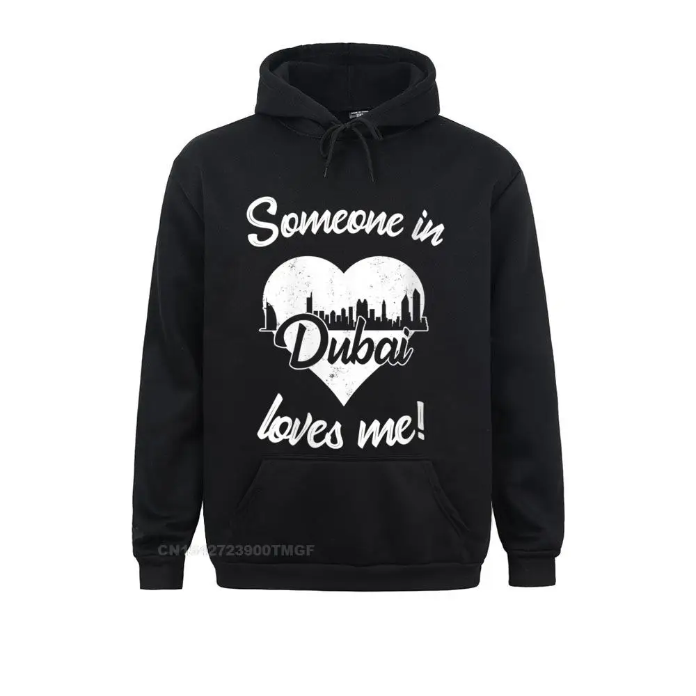 

Slim Fit Womens Someone In Dubai United Arab Emirates Loves Me Heart Skyline Streetwear Hoodie Men's Hoodies Fall Clothes