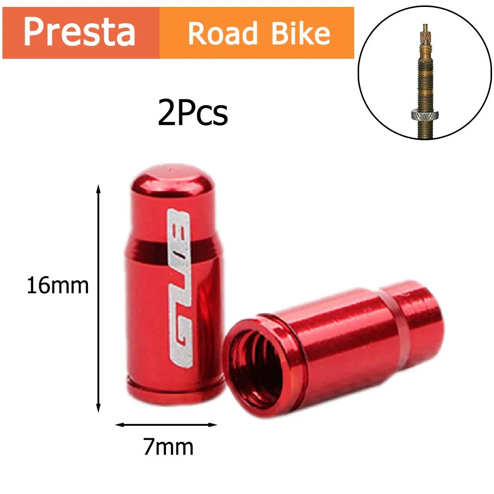 Road Bike MTB Vacuum Tire Valve Protector Law Mouth Bicycle Tire Valve Cap Aluminum Schrader/Presta Bike Tire Caps