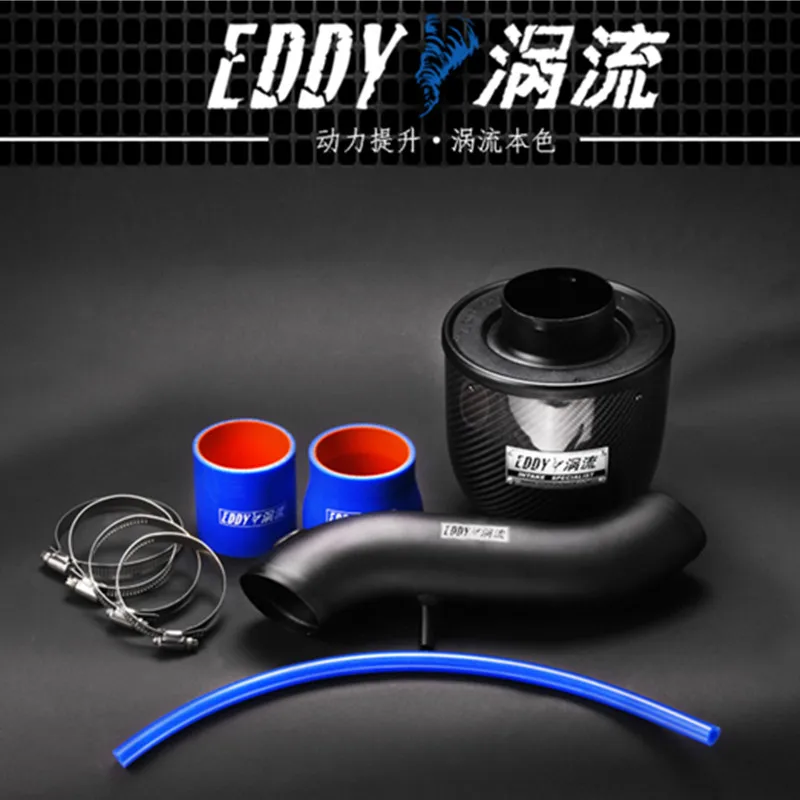 EDDY Intake System Air Intake Pipe & Carbon Fiber Air Filter for Honda Fit CD3 1.3/1.5 2004 2005 2006 2007 Car Engine Parts