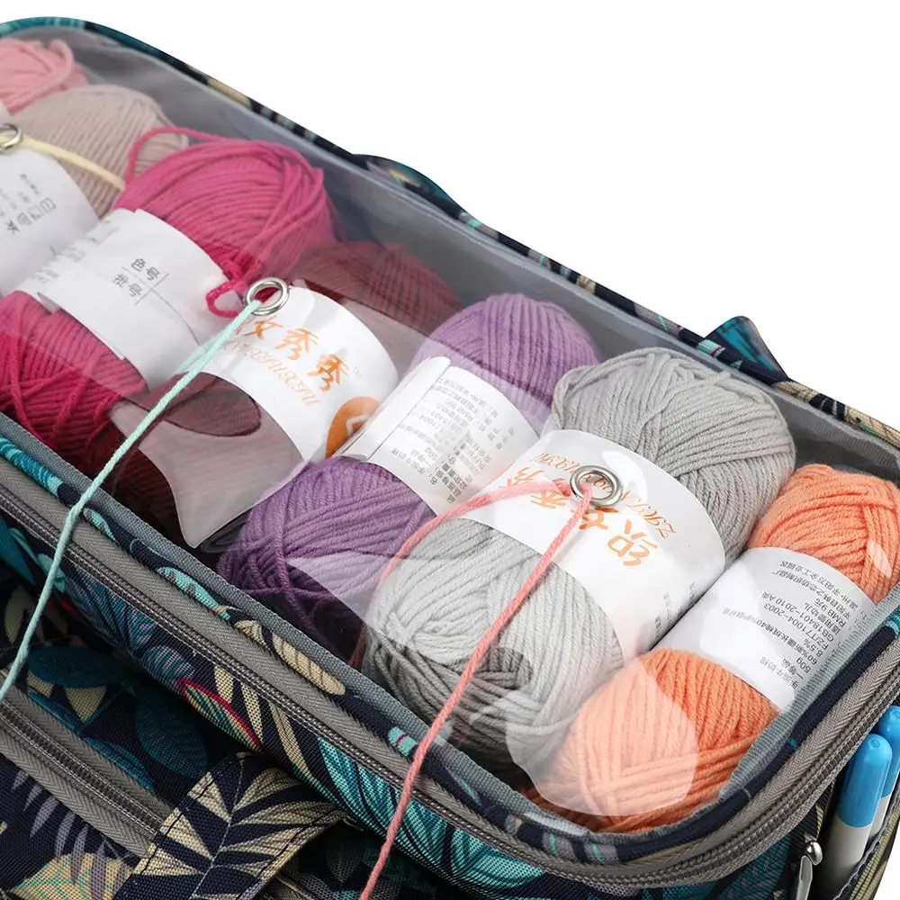 Oxford Cloth borse portaoggetti portatili multifunzione in filato di lana custodia per attrezzi da cucito borse da viaggio impermeabili per Organizer