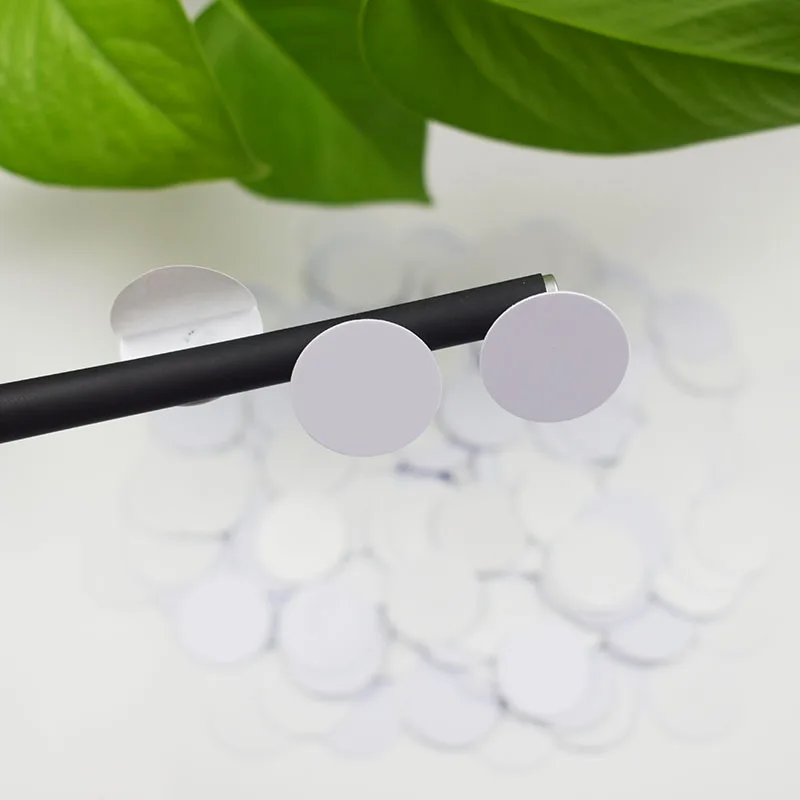 300pcs/Lot 25MM 13.56Mhz NFC 213  Sticker Adhesive Coin Cards Tags For All NFC Phones