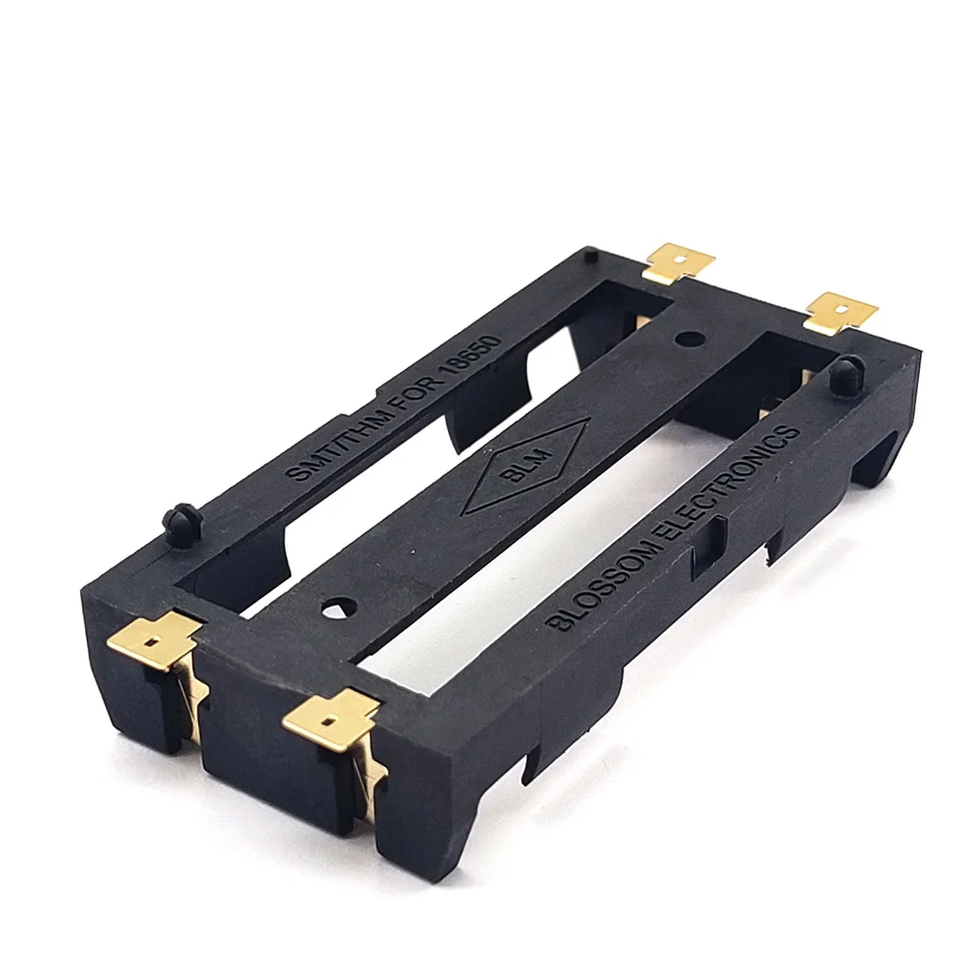 คุณภาพสูง18650 SMD แบตเตอรี่18650 SMT กล่องเก็บแบตเตอรี่18650แบตเตอรี่กล่องสีบรอนซ์ Pins ตำแหน่งคอลัมน์