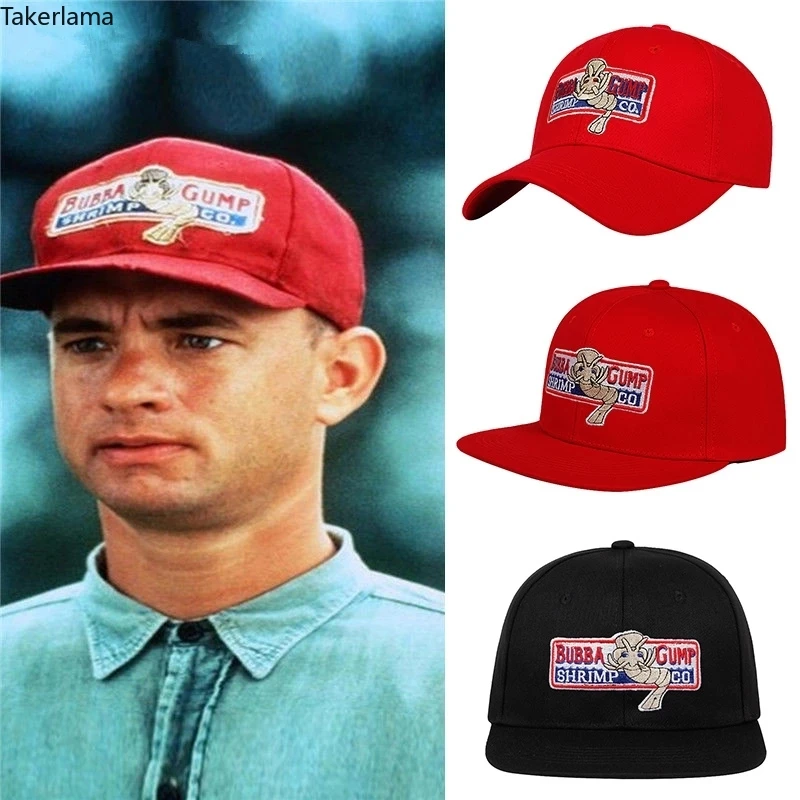 

Bubba Gump Shrimp CO. Baseball Hat 1994 Forrest Gump Costume Cosplay Embroidered Snapback Cap Men&Women Sunhat Hat Takerlama