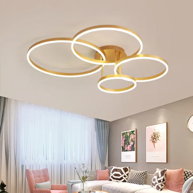 

Living Room Lamp Light Luxury Simple Modern Atmosphere Postmodern LED Ceiling Lamp Nordic Bedroom Lamp Creative Dining Room Lamp