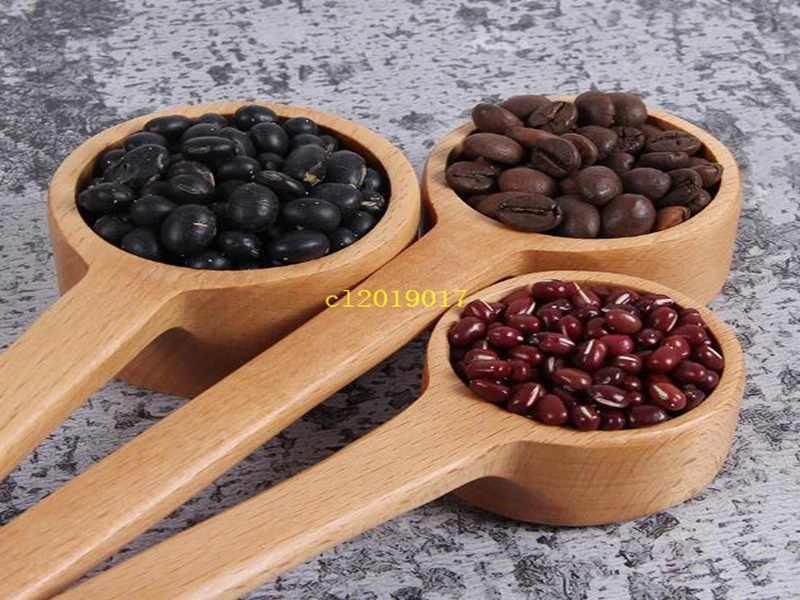 Long handle wooden spoon son Korea creative seasoning spoon dessert coffee milk tea shop special spoon