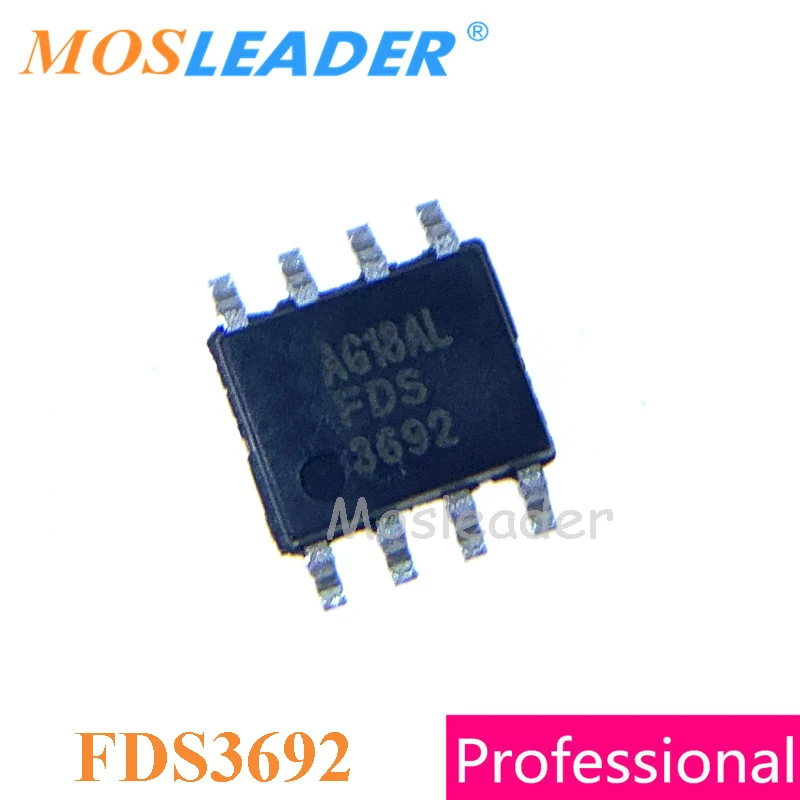 

Mosleader FDS3692 SOP8 100 шт. 1000 шт. FDS3692-NL SOIC8 N-Channel 100V 4.5A, сделано в Китае, высокое качество