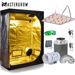 3000K 5000K Full Spectrum LED Plant Light Kit 4/5 inch Carbon Filter Fan Indoor Plant Grow Tent For Hydroponic Growing System