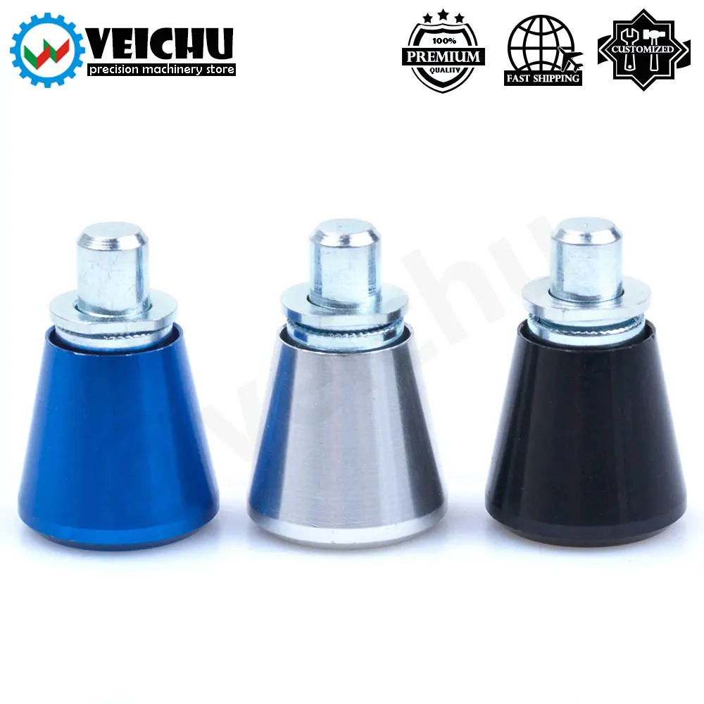 VCN521/VCN521.1 Three Colors Mini Aluminum+Cabon Steel Locating Return-Type/Self-Locking Pull Knob Spring Index Loaded Plunger