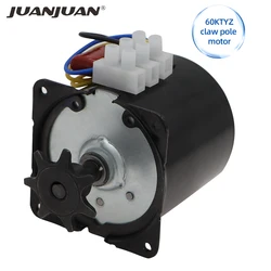 Micro Gear Motor 60KTYZ Sincrono A Magnete Permanente Gear Motor 220V AC 14W 50Hz A Bassa Velocità riduttore di velocità motori 40% di sconto