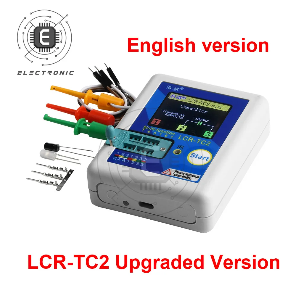 TC-T7-H TCR-T7 LCR-TC1/TC2 Transistor Tester Multimeter Colorful Display For Diode Triode MOS/PNP/NPN Capacitor Resistor