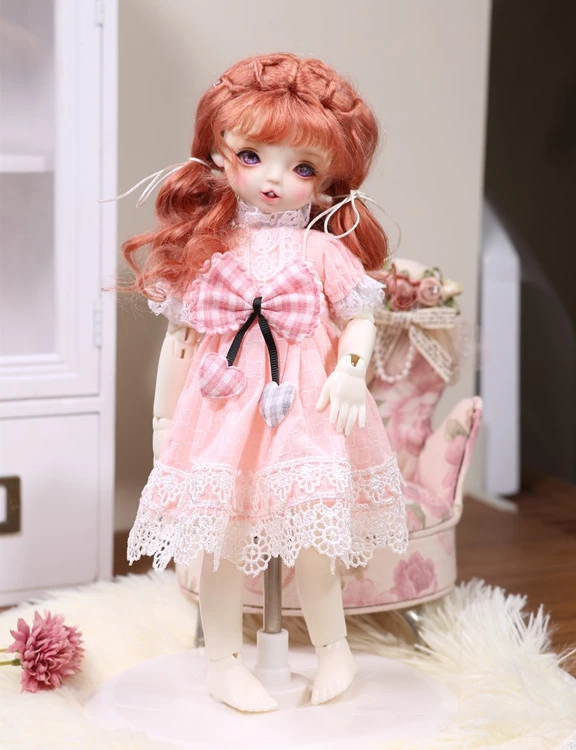 

Одежда для куклы BJD, подходит для размера 1-6, розовая одежда YOSD, платье, милая Повседневная маленькая юбка, аксессуары для кукол