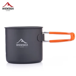Widesea Camping Aluminum Mug Outdoor Coffee Cup Tourism Tableware Picnic Cooking Equipment Supplies Tourist Trekking Hiking