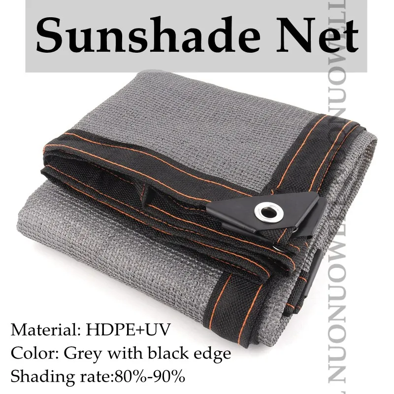 

Dark Grey Customize Size Sunshade Net HDPE Anti-UV 90% Shading Rate Home Terrace Balcony Fence Netting Canopy Sunshade Nets