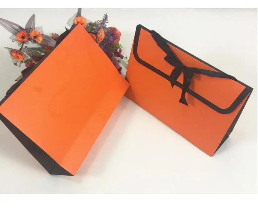 100pcs Folding Gift Box Packaging Bag Silk Scarf Handkerchief Envelope Packaging Box Uv  Wholesale