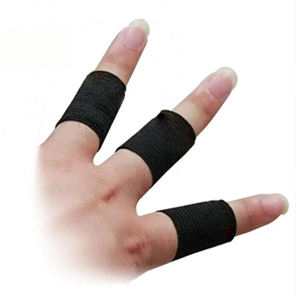 10Pcs Stretchy Finger Protector Sleeve Support Arthritis Sport Aid Guard BandThumbBrace Protector Breathable Elastic Finger Tape