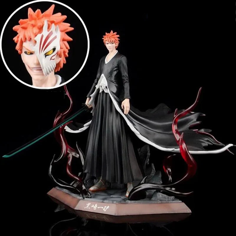 Anime Bleach GK Statue Kurosaki Ichigo PVC Figure Model Toy 28cm