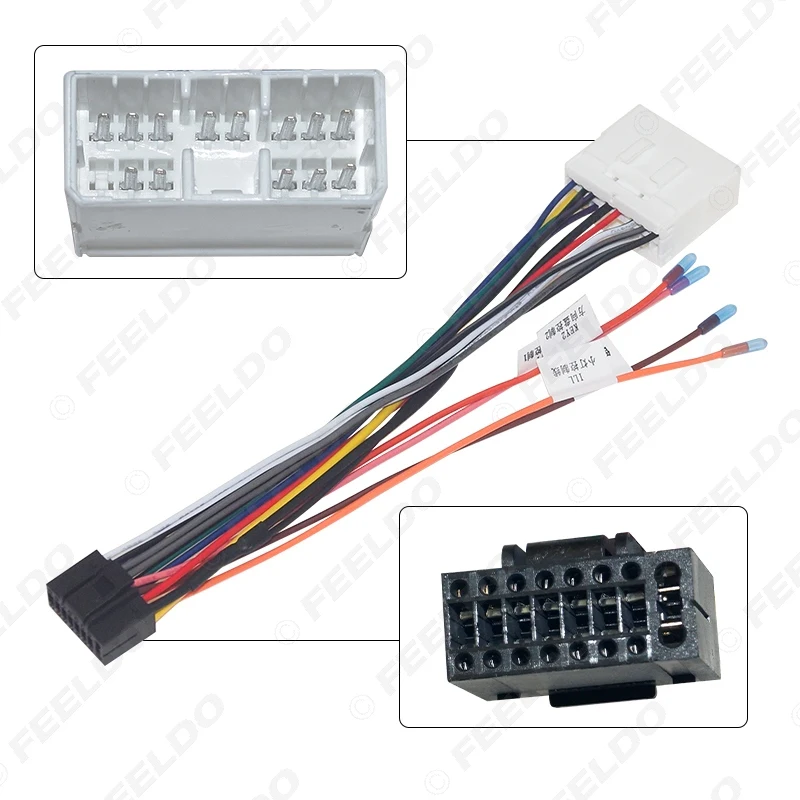 FEELDO Car Stereo Audio 16PIN Android Power Cable Adapter For Subaru 2007 CD/DVD Player Wiring Harness