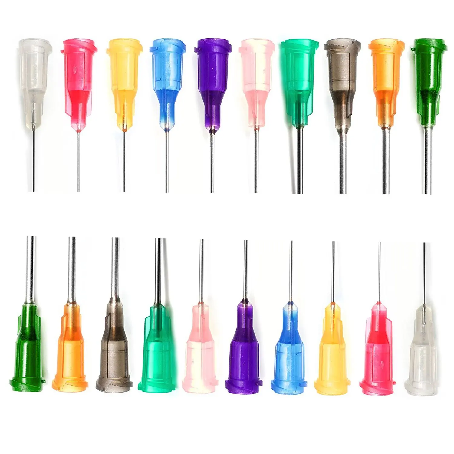 25 개/가방 정밀 passivated S.S. 분배 팁 접착제 디스펜서 바늘 14G,15G,16G,17G,18G,19G,20G,21G,22G,23G,25G,27G